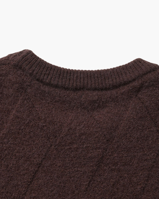 Diamond Knit Crewneck Sweater