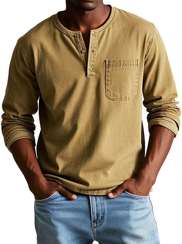 Philipp Long-Sleeve Henley Shirt