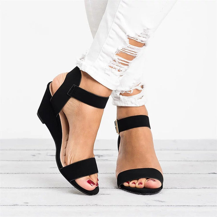 Johanna Ankle-Strap Block Heel Sandals