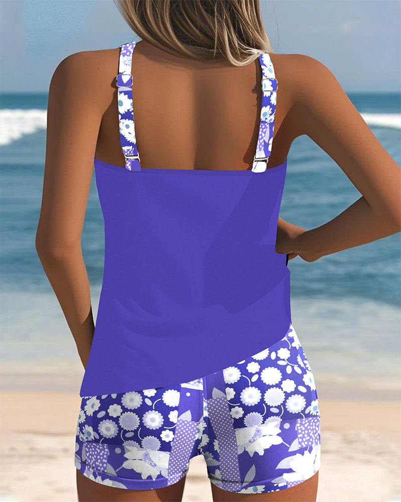 Felicia Floral Print Tankini Set