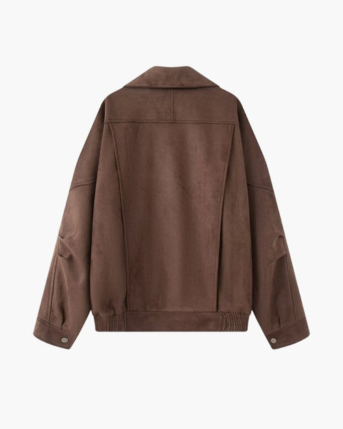 Vintage Suede Drape Jacket