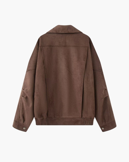 Vintage Suede Drape Jacket