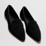 Magdalena Pointed Toe Suede Loafers