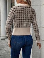 Elisa Fashionable Short Tweed Cardigan