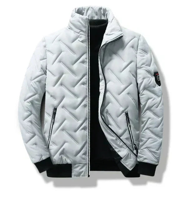 Theo Quilted Jacket with Stand Collar