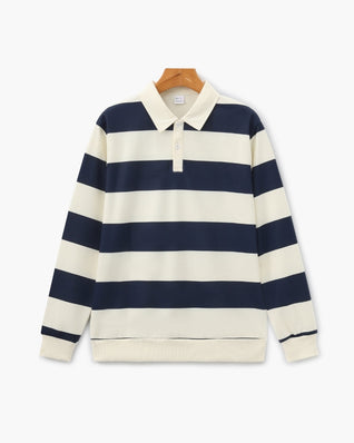Vintage Stripe Rugby Polo