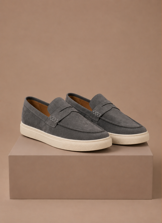 Men's Suede Penny Loafers – Premium Lightweight Slip-On | Areleon