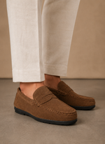 Men's Suede Driving Loafers – Soft Comfortable Slip-On | Areleon