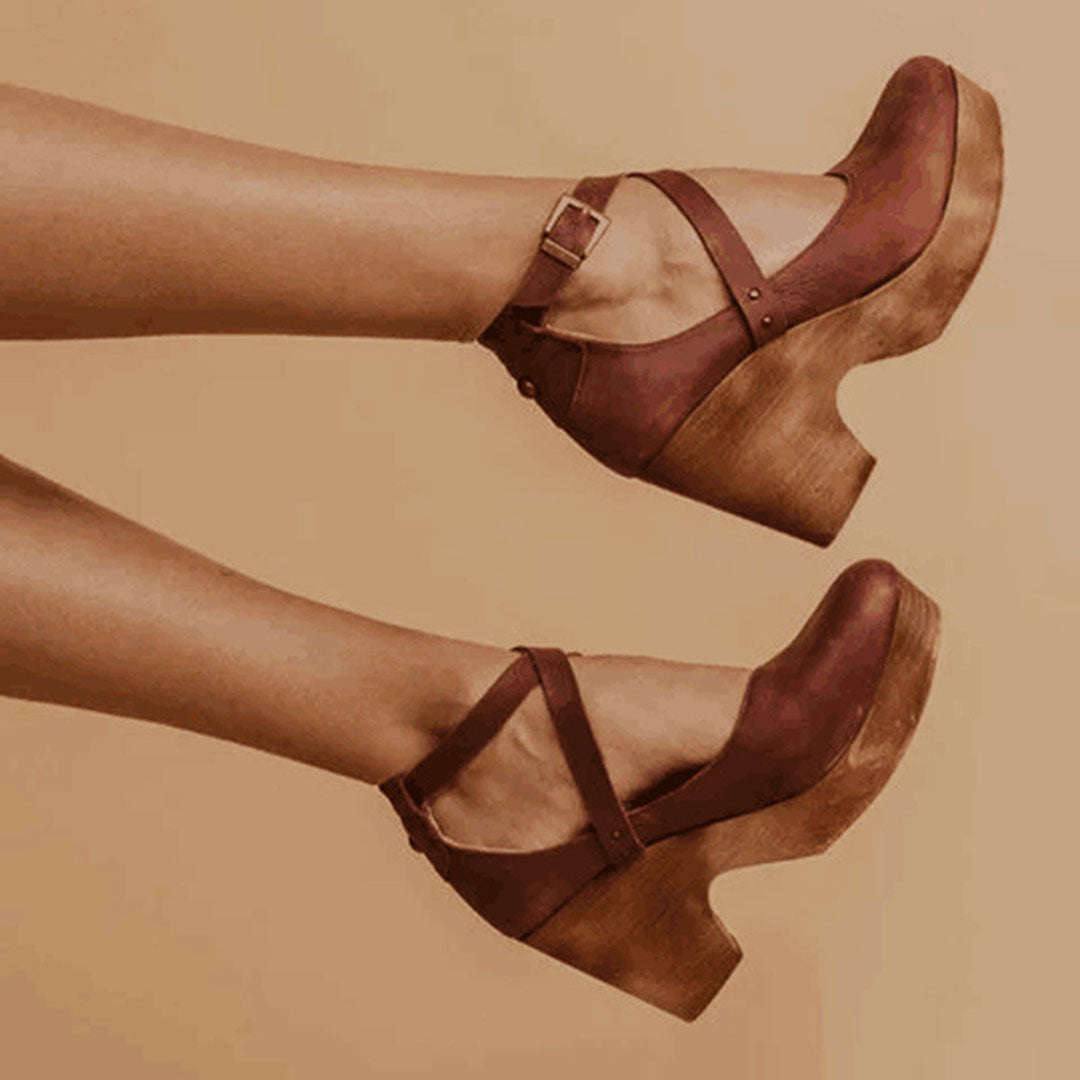 Julia Closed Toe Wedge Heels