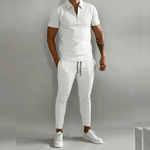 Bruno Zip Polo Two-Piece Set