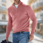 Roland Zip Collar Casual Sweater