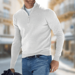 Roland Zip Collar Casual Sweater