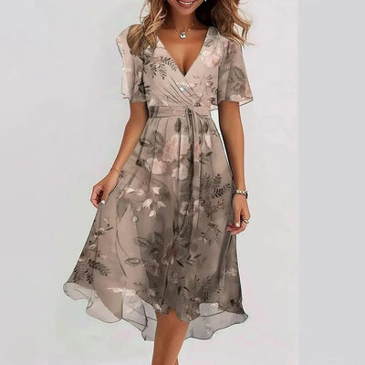 Floral Flowing Midi Dress