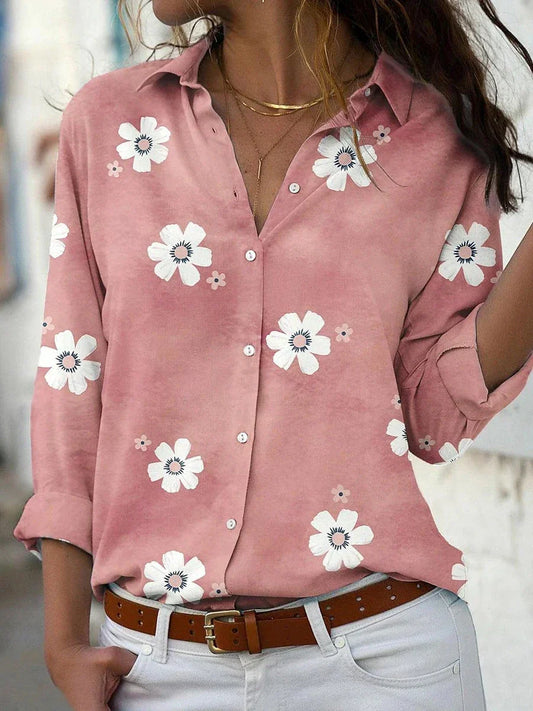 Johanna Floral Long-Sleeve Button-Up Shirt