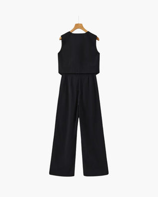 Classy Lady - Linen Two-piece Set