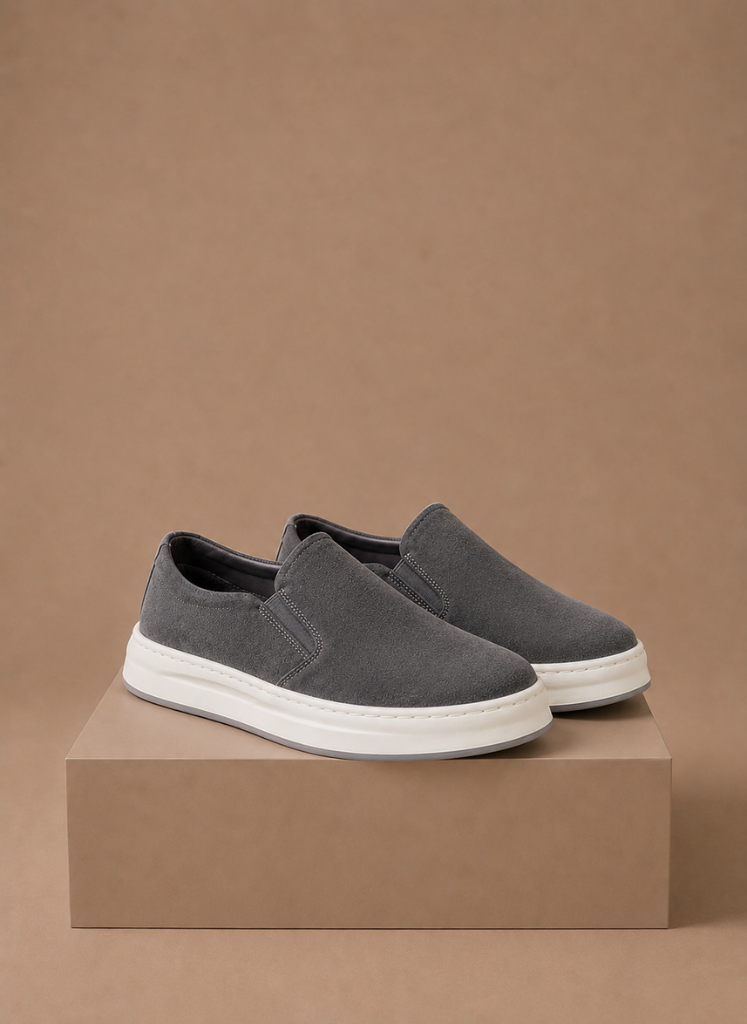 Men’s Suede Slip-On Sneakers – Casual Everyday Loafers | Areleon
