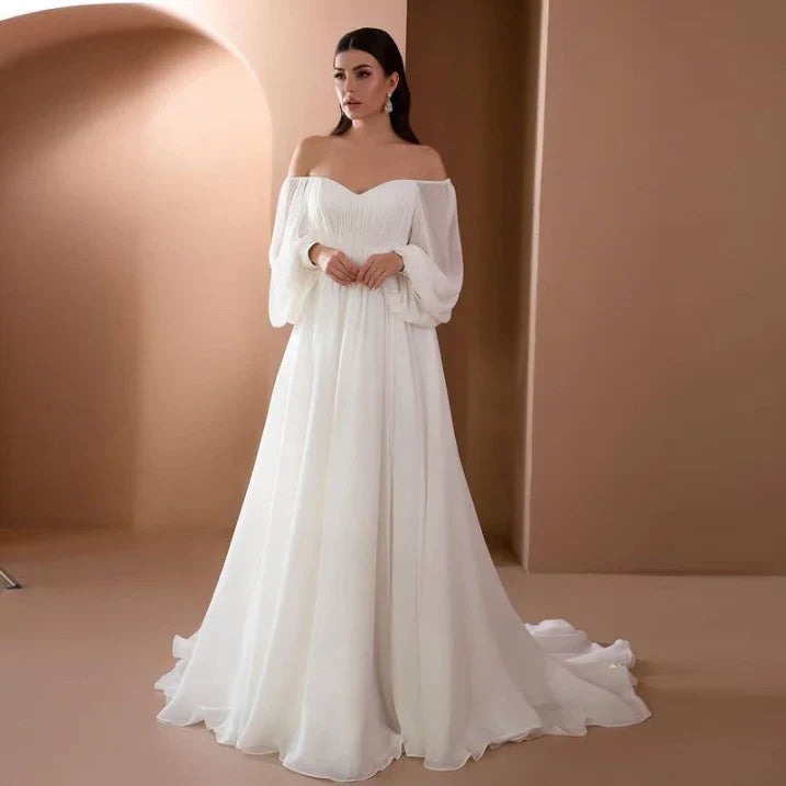 Daniela Carmen Neckline Maxi Dress