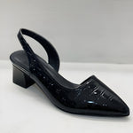 Maria Pointed Slingback Pumps with Low Heel
