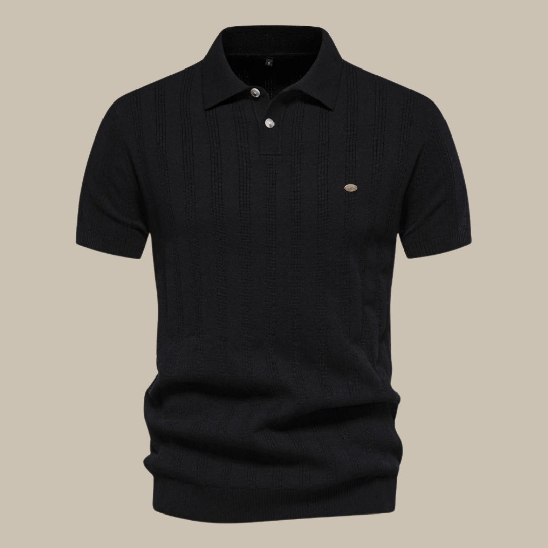 Rainer Textured Button Polo