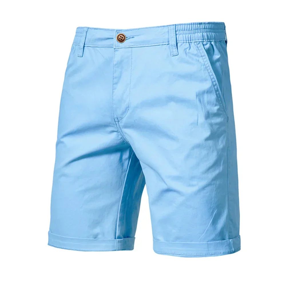 Emil Casual Button-Front Chino Shorts