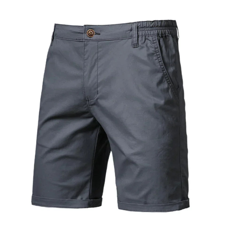 Emil Casual Button-Front Chino Shorts
