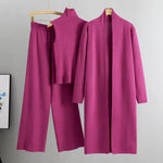 Felicia Three-Piece Relaxed Fit Trouser Set