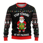 Benjamin Snowman Print Christmas Sweater