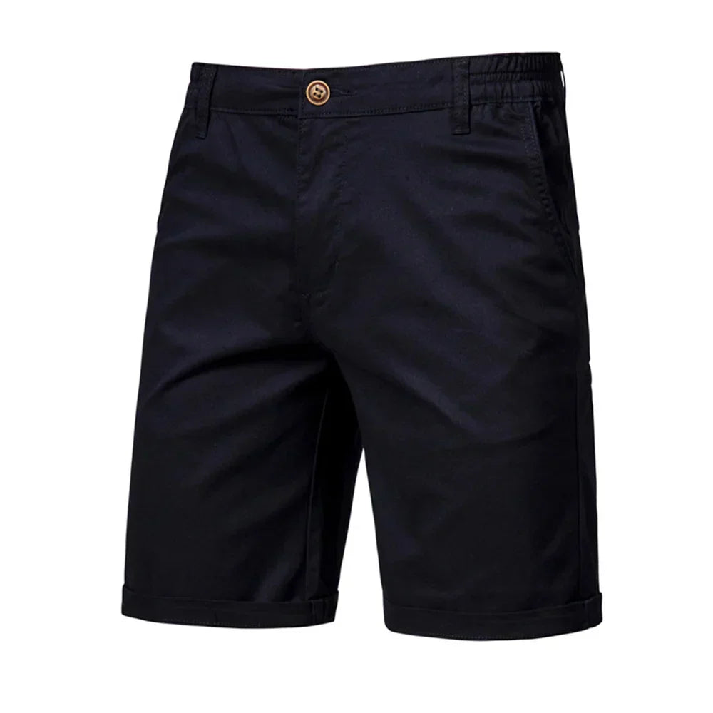 Emil Casual Button-Front Chino Shorts