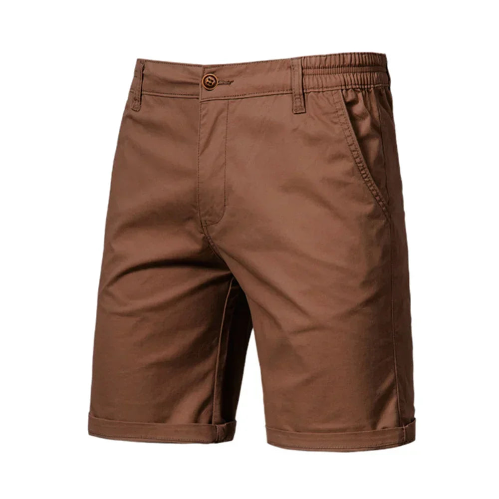 Emil Casual Button-Front Chino Shorts