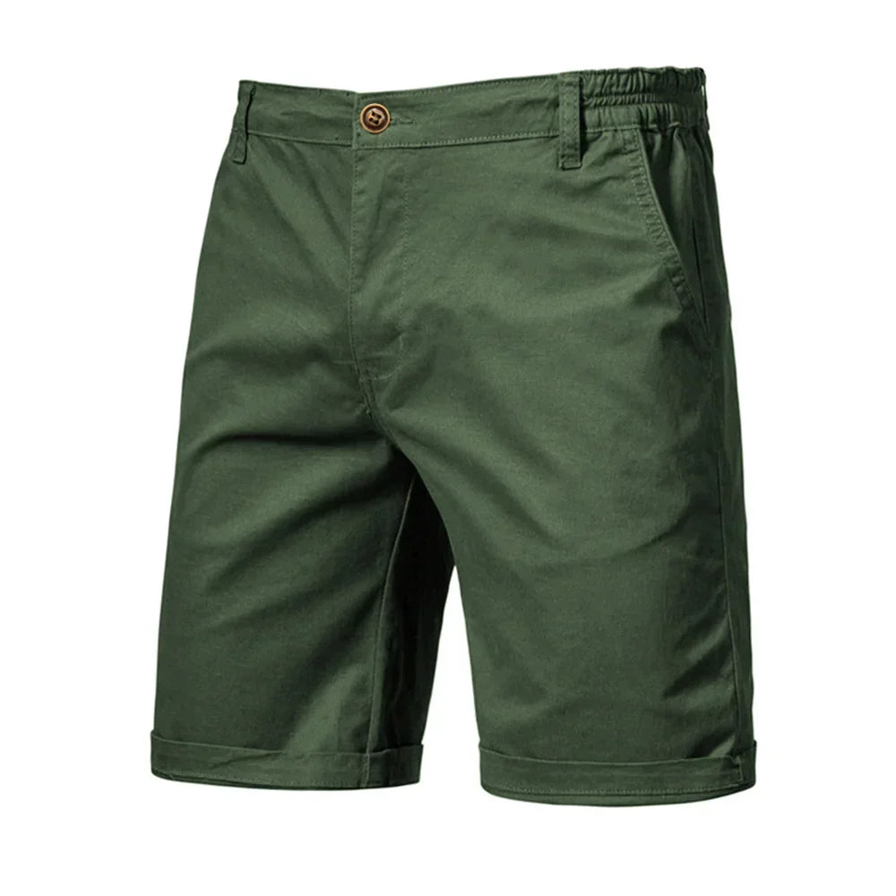 Emil Casual Button-Front Chino Shorts
