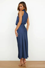 Doris Chic Halter Evening Dress