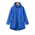 Claudia Casual Hooded Coat with Drawstring and Zip