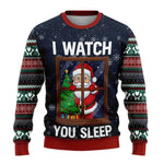 Benjamin Snowman Print Christmas Sweater