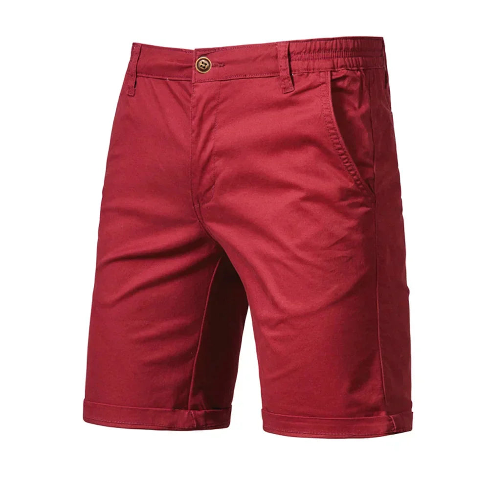 Emil Casual Button-Front Chino Shorts