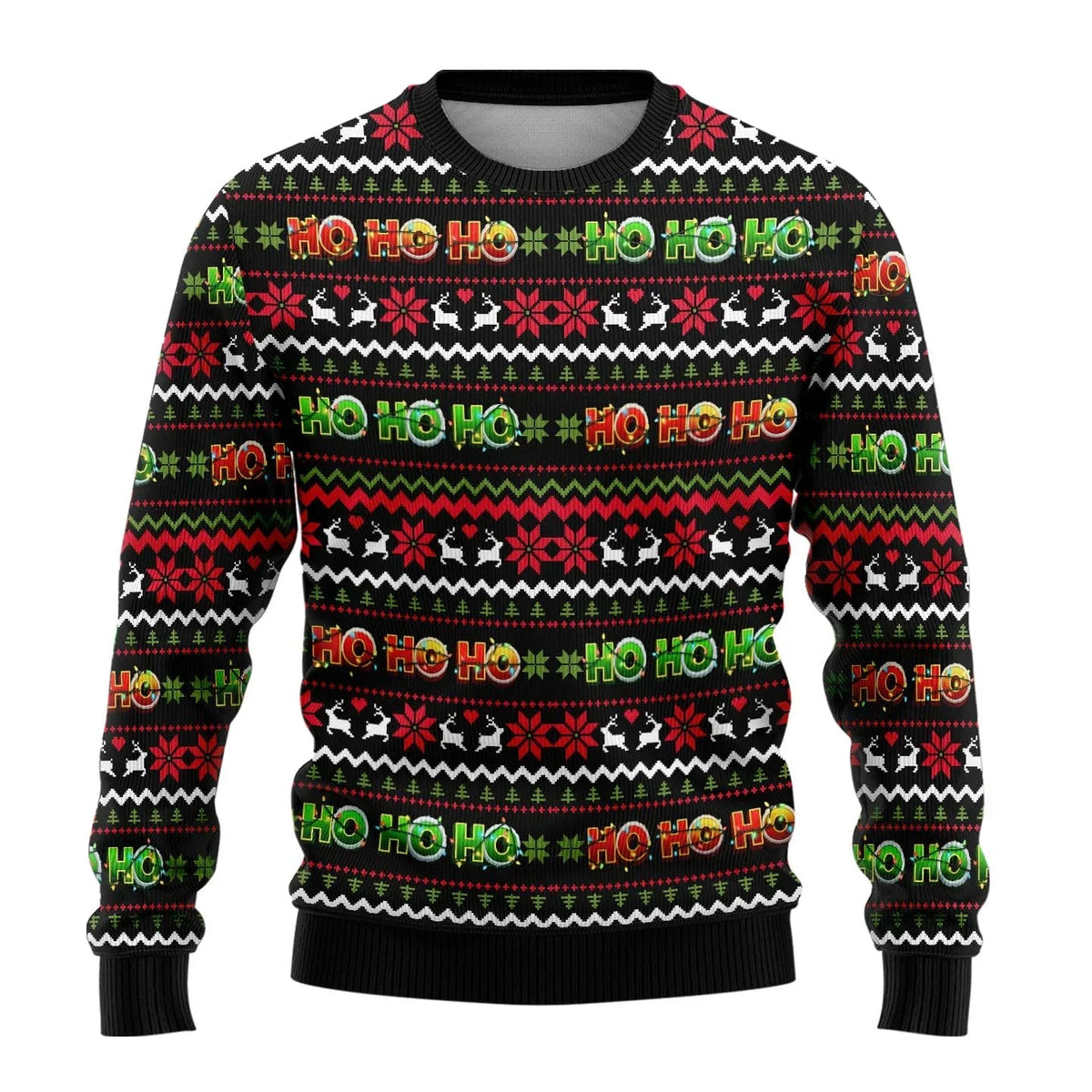 Benjamin Snowman Print Christmas Sweater
