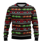 Benjamin Snowman Print Christmas Sweater