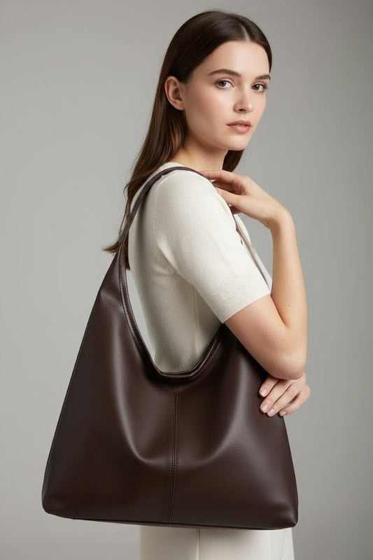 Jacqueline Classic Faux Leather Tote Bag