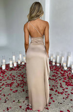 Petra One-Shoulder Slit Maxi Dress