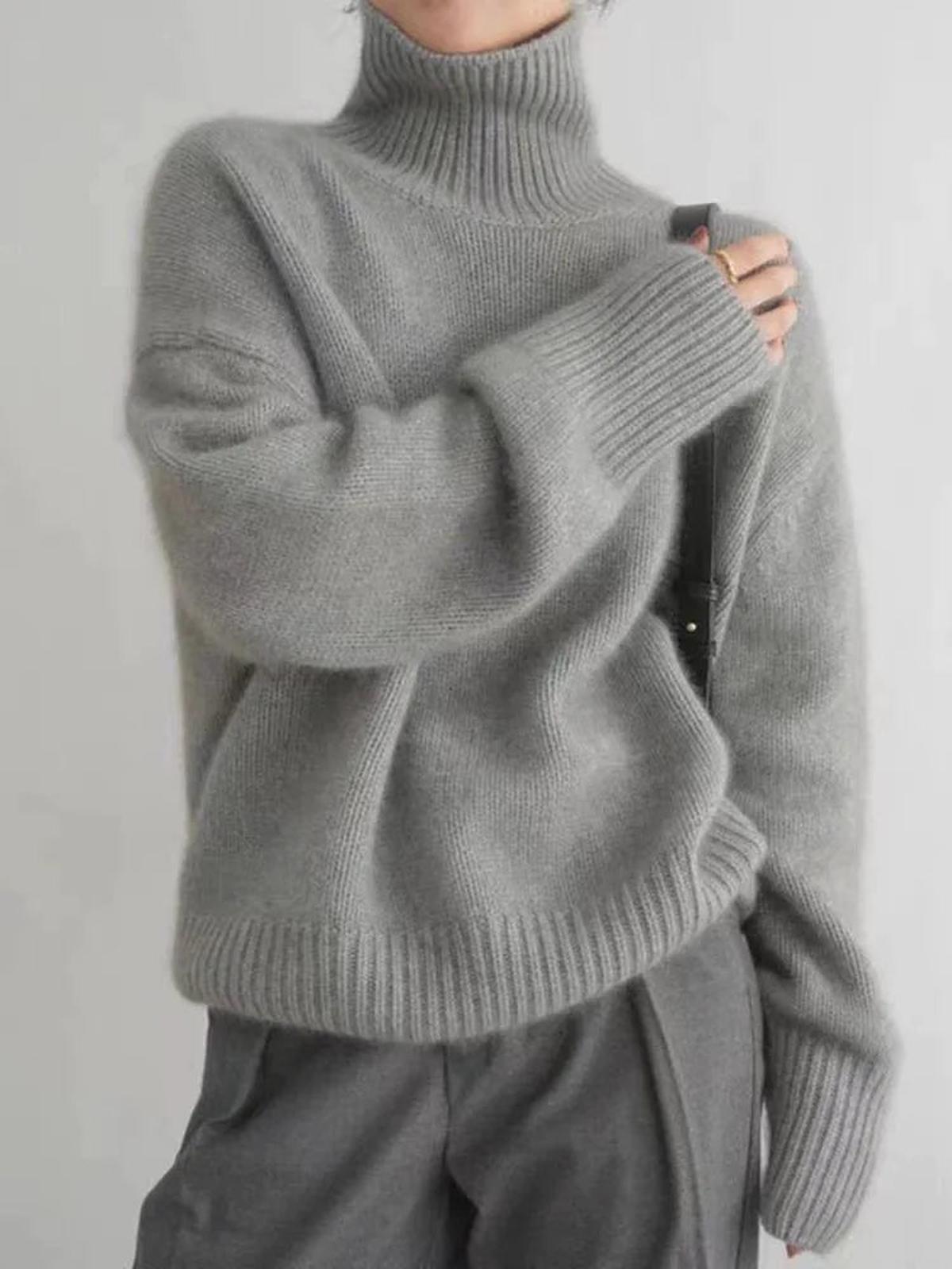 Doris High Neck Knit Sweater