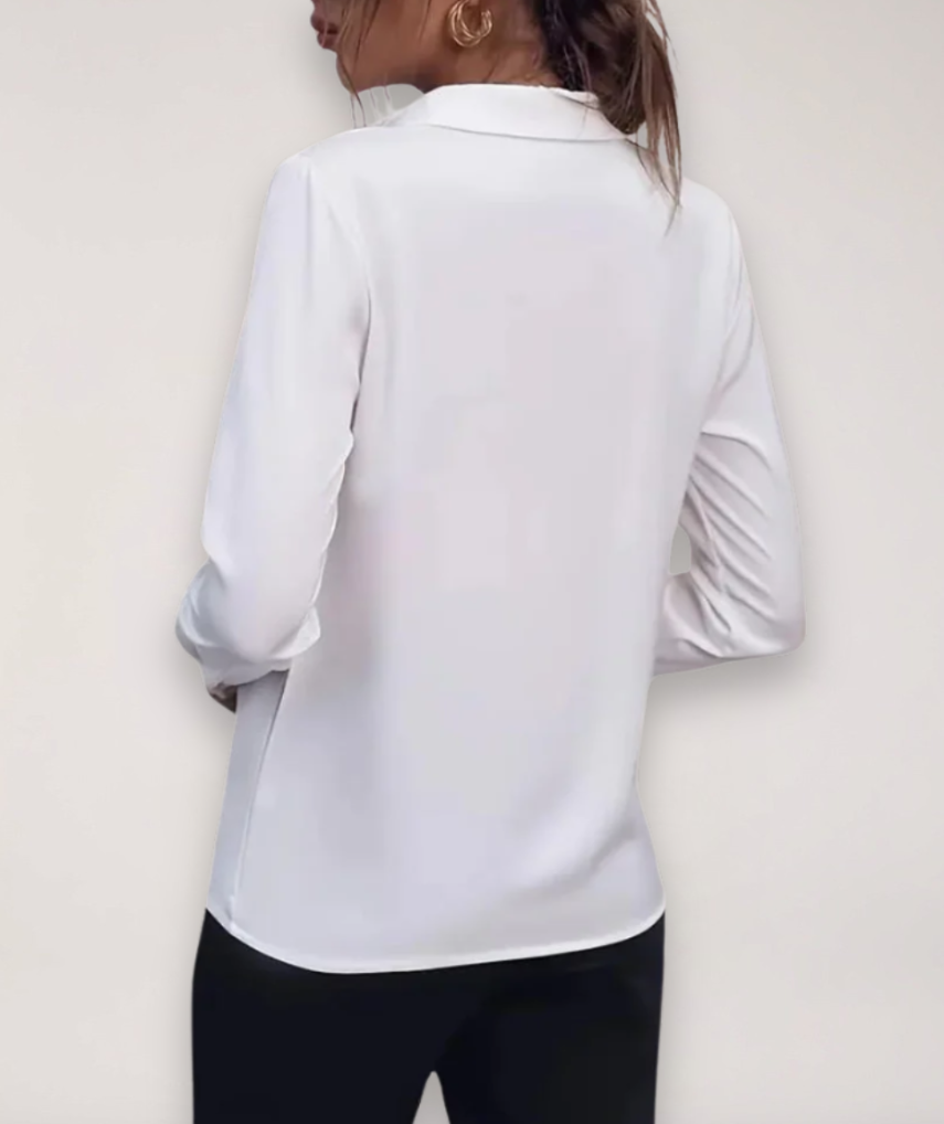 Julia Spring Button-Front Blouse