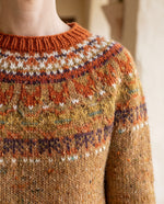 Ingrid Fair Isle Sweater for Women - Nordic Pattern Knit Pullover - Brown | Auburn Row