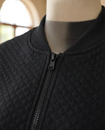 Etta Quilted Bomber Jacket for Women – Black