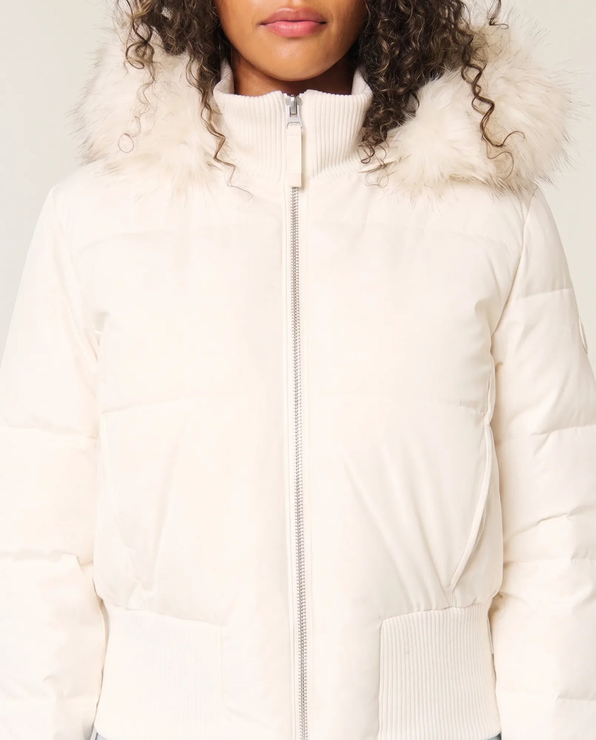 Blythe Puffer Jacket for Women - Cropped Hooded Zip-Up