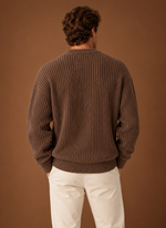 Men's Chunky Knit Crewneck Sweater | Areleon