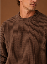 Men's Chunky Knit Crewneck Sweater | Areleon