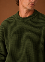 Men's Chunky Knit Crewneck Sweater | Areleon