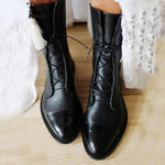 Doris Pointed-Toe Block Heel Boots