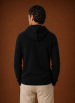 Men's Cashmere-Look Hooded Sweater - Knitted Pullover | Areleon
