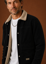 Men's Corduroy Sherpa Lined Winter Jacket | Areleon