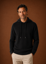 Men's Cashmere-Look Hooded Sweater - Knitted Pullover | Areleon